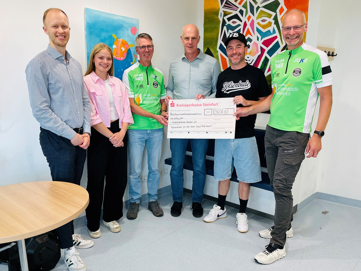 Foto (v. l.): Max Jürgens, Sina Lenfort, Bernd Wesendrup, Jan Scheider, Jörg Nimbach, Klaus Lenfort